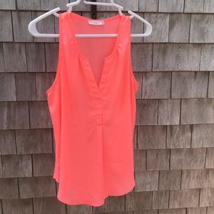 Lush Coral Blouse Size Medium